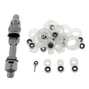 23pcs 23 Size Silicone Fishing Rod Guides Eye Rings and Reel Seat Repair Kit