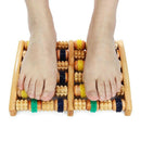 2Pcs Wooden Foot Massager Roller Reflexology for Stress Fitness Health Care