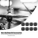 8pcs Non-slip Drum Kit Accessories Percussion Cymbal Felt Pads Protector