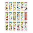 1Sheet Children Paper Crafts Flower Teaching Puffy D L7I4 For Kids Stickers R4O7