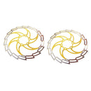 2x Bike Disc Brake Rotor MTB Floating Front Rear Rotors Fixed Gear Brakes