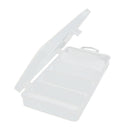 Fishing Tackle Box Lightweight Fishing Lure Storage Impact W/ 5 Grids Clear