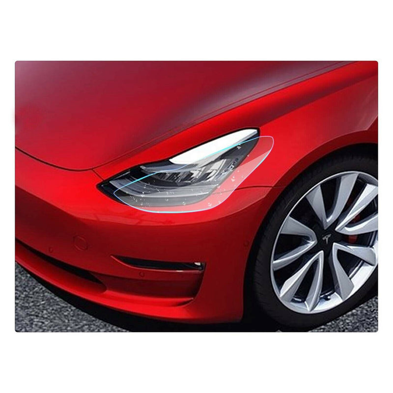 2 PCS Tinted Head and Fog Lamp Overlays Protective Film Covers Kit for 2018 M7R8