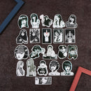 21PCS Horror Anime Scrapbook Skateboard Luggage Graffiti Waterproof Decorate_kz