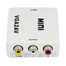 Premium Computer VGA to AV TV Composite RCA S-Video Scan Converter 1080P