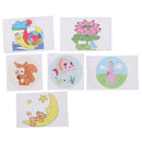 1Pc Kids DIY drawing toys craft hand fan children creative painting toys neME