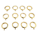 Plastic Curtain Rod Ring Net Rail Pole Hanging Hook Bracket Eyelets Golden