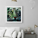 5D DIY Full Round Drill Diamond Painting Novelty Tiger Cross Stitch (B1095) A