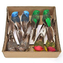 8pcs Simulation Birds Color Foam Feather Clip DIY Craft Wedding Home Decor