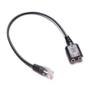 2 X 3.5mm to RJ9 Jack Adapter Convertor PC Audio Cable Headset Telephone -PN MO