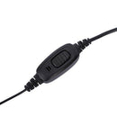 2 Way Radio Earpiece 2 Pin G-Shape Security Headset Inline Ptt Mic Earphone