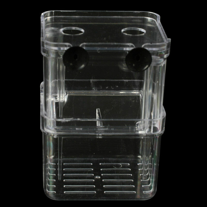 Clear Plastic Retangle Shape Seperate Fish Fry Breeding Divider Tank for Aq L7P2