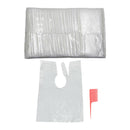 100pcs Disposable Hair Cutting Capes Gowns Cloth Apron w/ Highlight Comb Set