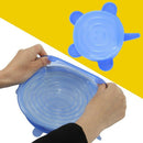 Silicone Stretch Lids 6 Pack Different Size Stretchable Food Covers for Cup