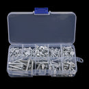 250g/Box 10 Sizes M3 M4 M5 Flat Head Self Tapping Screws Fastener Assortment