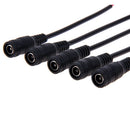 5pcs DC Connectors with Lock Buckle 5.5*2.1mm Male Female Jack Adapter A