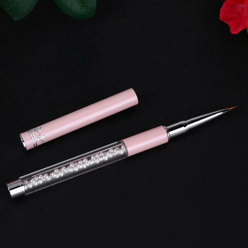 Nail Art Liner Drawing Brush Pen Rhinestone Handle Manicure Nail Art Tool A