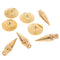 4Pcs 6 x 36MM Copper speaker spike isolation stand + base pad feet mat Z-PN FT