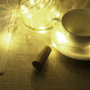 20LED Wine Bottle Lamp Cork Shaped String Lights for Christmas (Warm White)