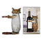 Metal Wine Rack with Wine Corks Container Coin Bank Money Box Cat Shaped Piggy