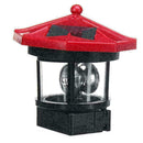Solar Power LED Lighthouse Light Rotating Beam Home L7E3 Garden Lamp P9X8 D Y4P6
