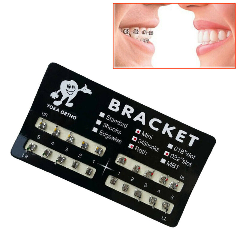 1 Pack Metal Dental Orthodontic Brackets Braces Roth Slot.022 3-4-5 Hooks Tool
