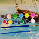 12 Colors/Set Artist Paint Watercolor Draw Painting Pen Tube Brush Kit Box X8V3
