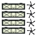 Replacement Parts 5 Arms Side Brush And Ultra Hepa Filter For Neato Botvac