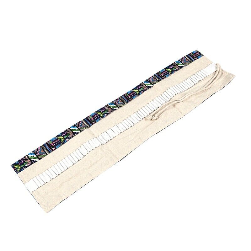 School Canvas Roll Pouch Pen Storage pecncil box 72 Holes National style N9B9