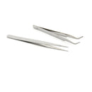 2pcs Stainless Steel Tweezers Tool DIY Precision Electric tweezers Repair TBX
