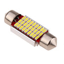 36mm 27SMD Double Pointed High Light Car 3014 LED Decoding Reading Light