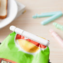 1X(4Pcs Food Snack Storage Seal Sealing Bag Clips Sealer Clamp Solid Color