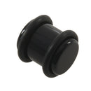 7 Pairs of Acrylic Ear Tunnels Plugs Ear Stretchers Expanders 00G-12G--Blac