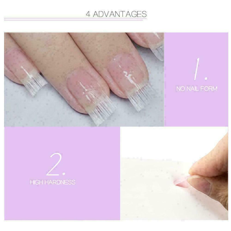 10pcs Fibernails Fiberglass For Nail Extension Acrylic Tips Salon Manicure R7E0