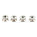 4PCS 4*13*7MM 624UU HCS U Groove Guide Pulley Rail Ball Bearings Wheel M&E