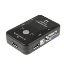 2Port USB VGA KVM Switch Box for Mouse Keyboard Monitor Sharing Computer PC
