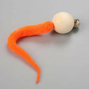 Cat Worms Wooden Ball with Bell Pet Kitten Interactive Teasing Playing Toys