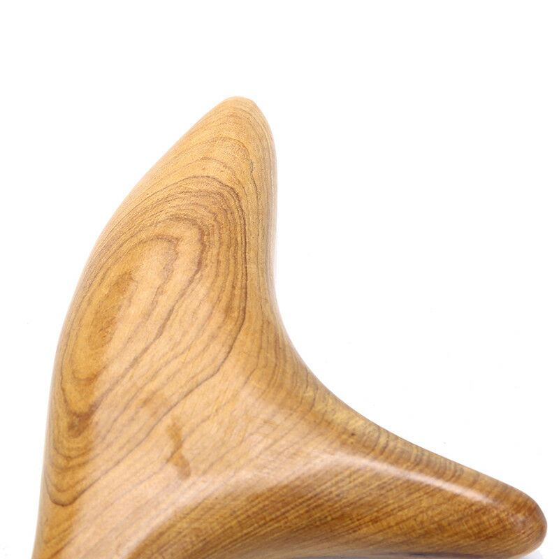triangle body wood neck shiatsu reflexology wooden spa therapy massager blood SE