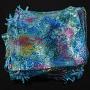 50Pcs 5x7 Inches Drawstring Organza Bags Jewelry Favor Pouches with Print