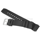 18mm Mens Military Black Silicone Rubber Waterproof Sport Wrist Watch Band Strap
