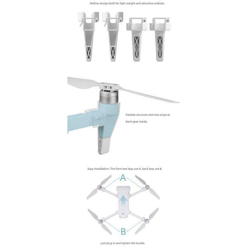 1Set Heightened Landing Gears Extended Support Leg Protector for FIMI X8 SE Kit