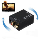 Digital to Analog Audio Converter Amplifier Decoder Optical Fiber Coaxial  3C