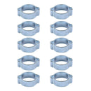 10pcs Double Ears Hose Clamp 2 Ear Wide Adjustable 9-11mm Carbon Steel Double
