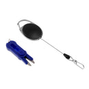Plastic Tube Cutter Fishing Zinger Retractor Fly Fishing Tools Combo Blue
