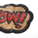 letters Sequins Embroidery Iron sew on patch applique DIY clothing 11*8cm  JR