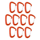 10 Pieces Aluminum Hammock Carabiner Rock Climbing Swing Locking Buckle