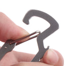 Survival Multi Tools Carabiner Key Chain Keyring Travel Bottle Opener CaME