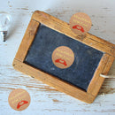 500pcs Handmade With Love Kraft Paper Stickers Round Adhesive Labels StickeSEAU