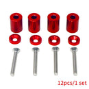 Washer Aluminum Alloy Motor Hood Vent Spacer Kit Billet Bonnet Racing Car Auto
