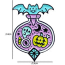 Pumpkin Ghost Badges Brooch Halloween Bat Bottle Backpack Pins Jewelry Gift